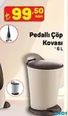 PEDALLI ÇÖP KOVASI 6 L fiyat ve kampanya bilgisi